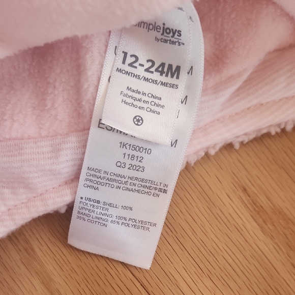 Simple Joys by Carter's Baby Hat and Mitten Set 12-24 Months - Picture 3 of 16